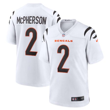 Evan McPherson Cincinnati Bengals Game Player Jersey - White
