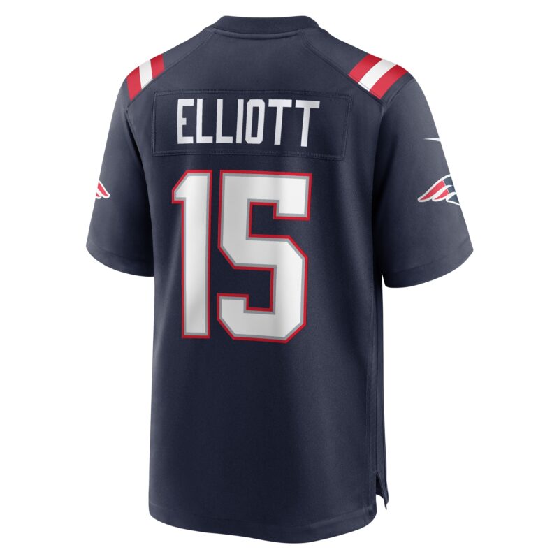 Ezekiel Elliott New England Patriots Game Player Jersey - Navy - Image 3