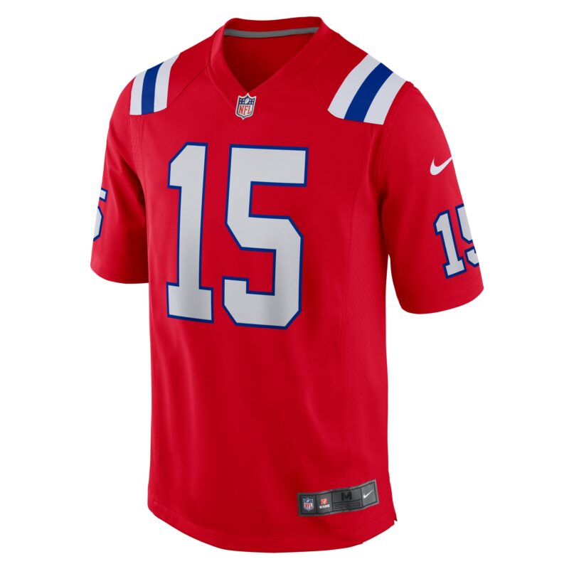 Ezekiel Elliott New England Patriots Male Adult Alternate Game Player Jersey - Red - Image 2