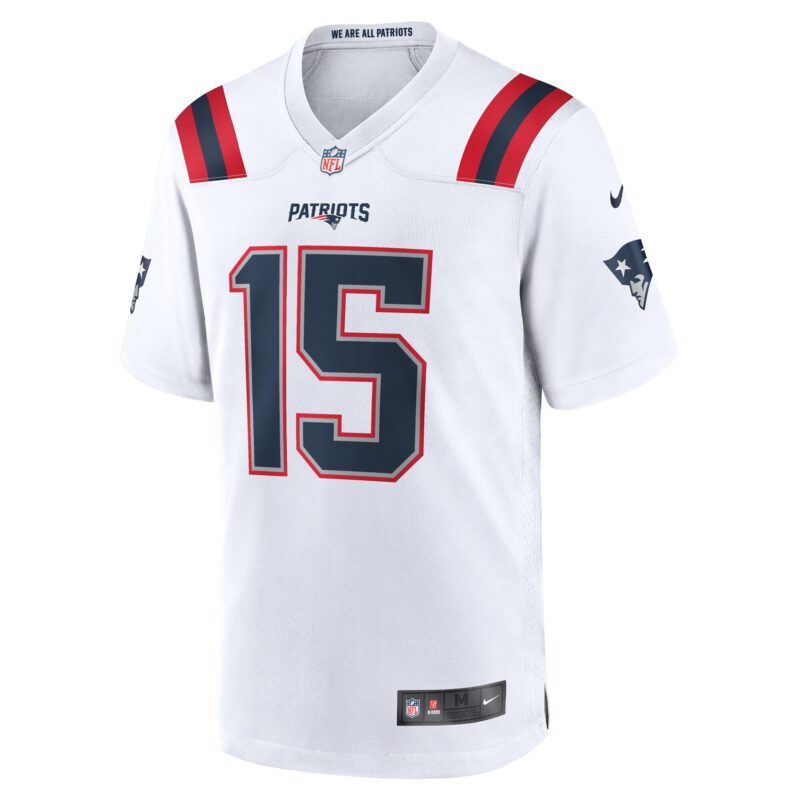 Ezekiel Elliott New England Patriots Game Player Jersey - White - Image 2