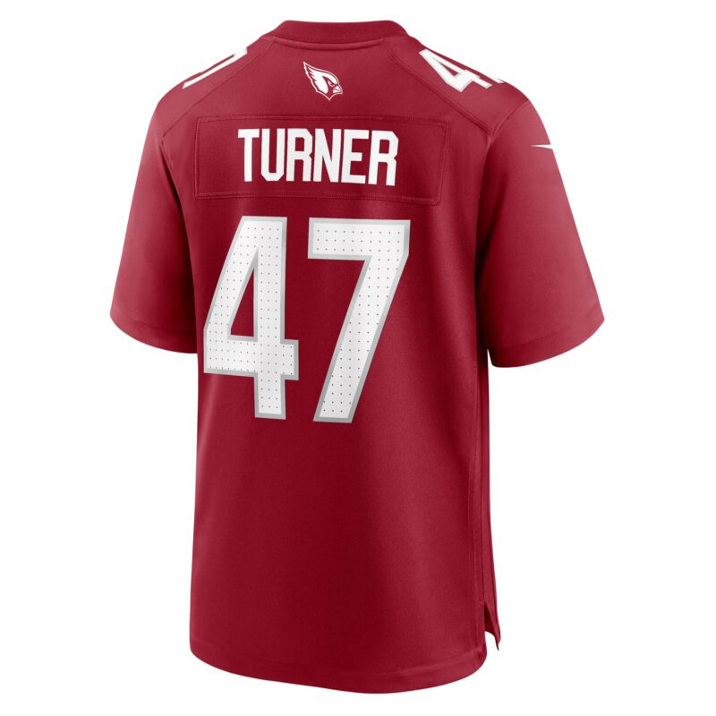 Ezekiel Turner Arizona Cardinals Team Game Jersey - Cardinal - Image 3
