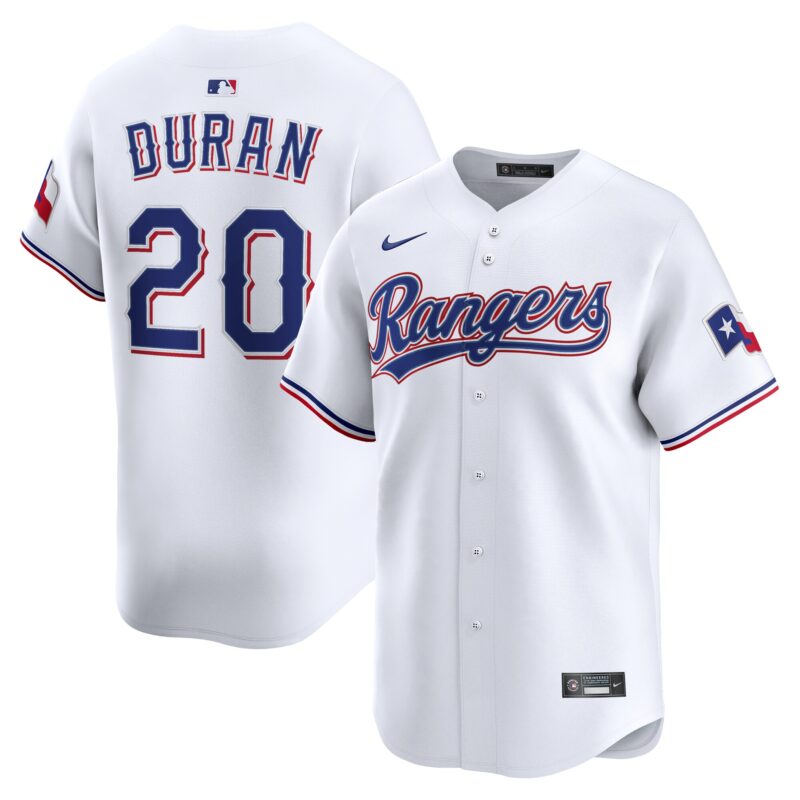 Ezequiel Duran Texas Rangers Alternate Limited Player Jersey - White