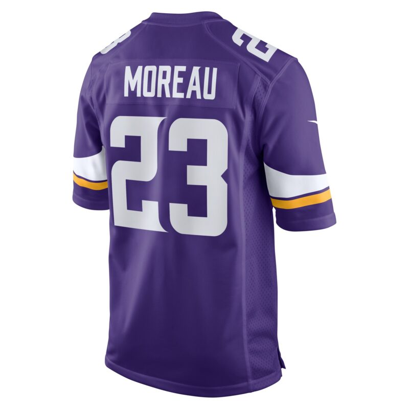 Fabian Moreau Minnesota Vikings Game Jersey - Purple - Image 3