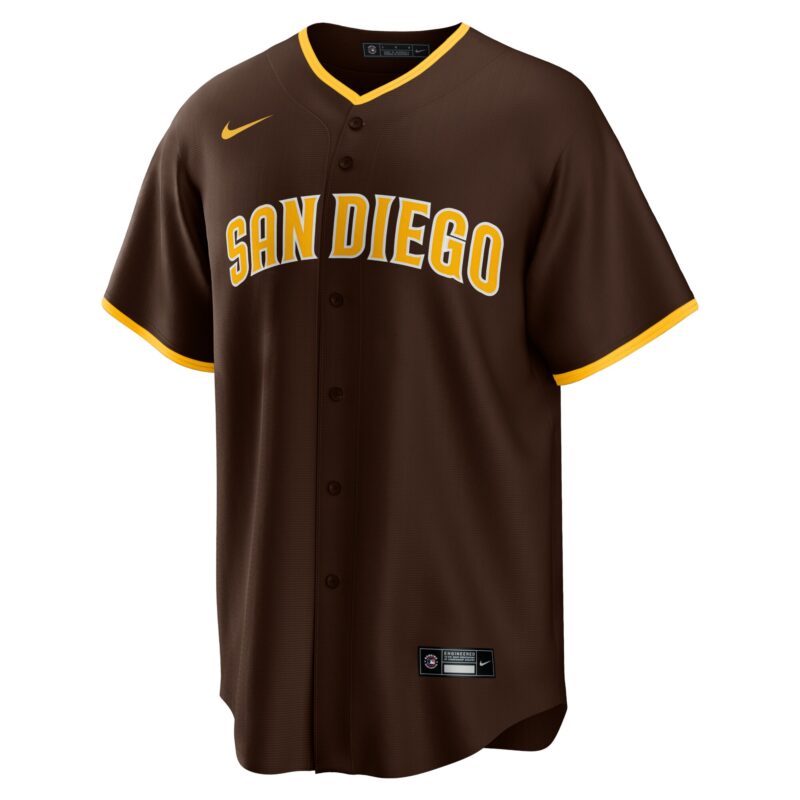 Fernando Tatis Jr. San Diego Padres Alternate Player Jersey - Brown - Image 2