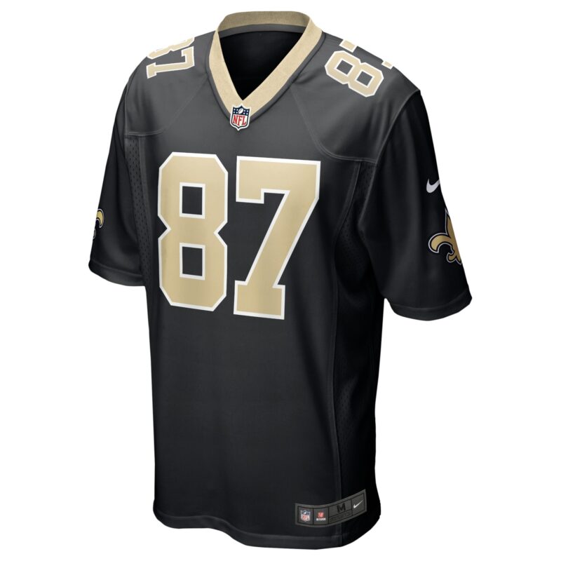 Foster Moreau New Orleans Saints Game Jersey - Black - Image 2
