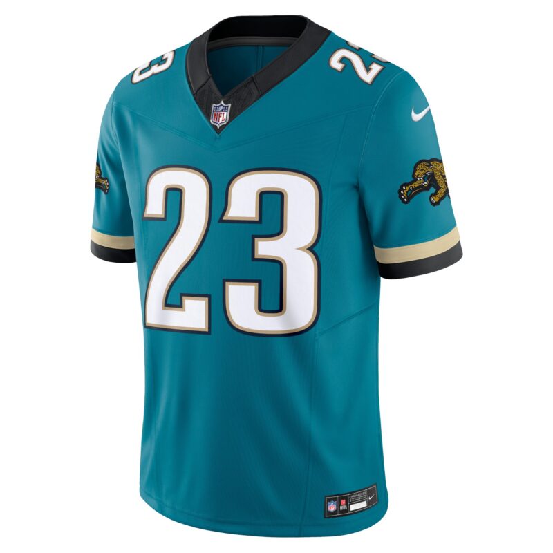 Foye Oluokun Jacksonville Jaguars Prowler Throwback Vapor F.U.S.E. Limited Jersey - Teal - Image 2