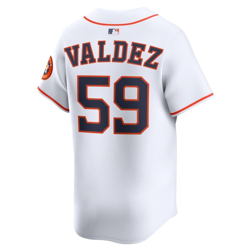 Framber Valdez Houston Astros Home Limited Player Jersey - White - Image 3