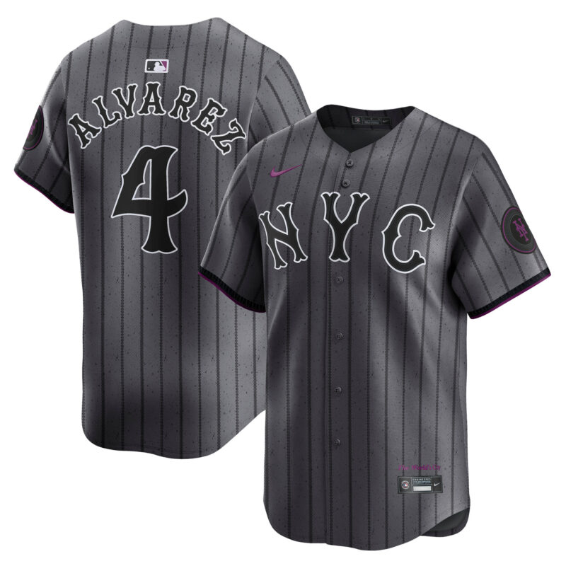 Francisco Alvarez New York Mets City Connect Limited Jersey - Gray