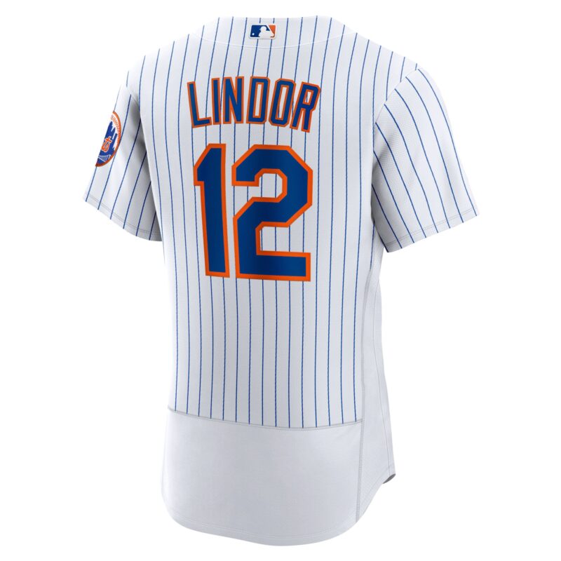 Francisco Lindor New York Mets Home Player Jersey - White - Image 3