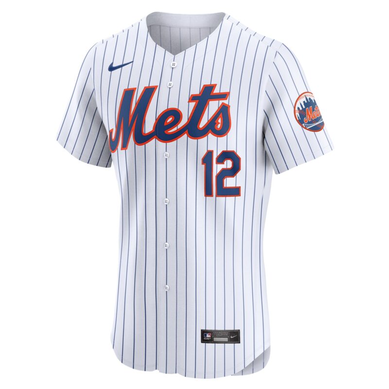 Francisco Lindor New York Mets Home Elite Jersey - White - Image 2