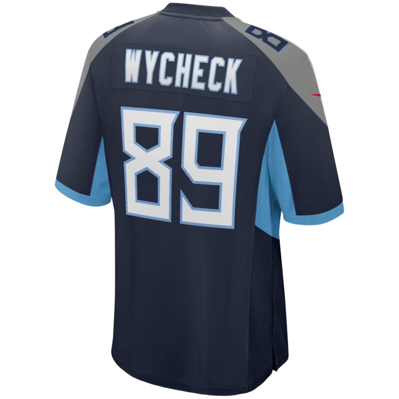 Frank Wycheck Tennessee Titans Game Retired Player Jersey - Navy - Image 3