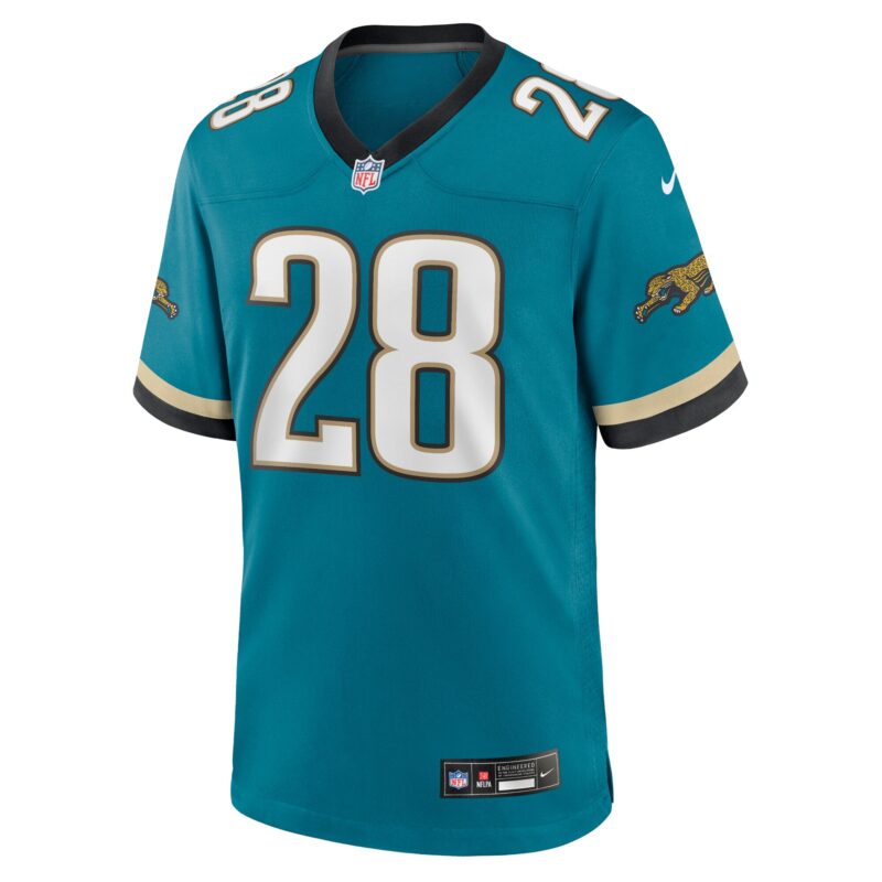 Fred Taylor Jacksonville Jaguars Prowler Throwback Retired Player Game Jersey - Teal - Image 2