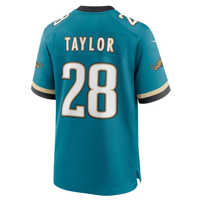 Fred Taylor Jacksonville Jaguars Prowler Throwback Retired Player Game Jersey - Teal - Image 3