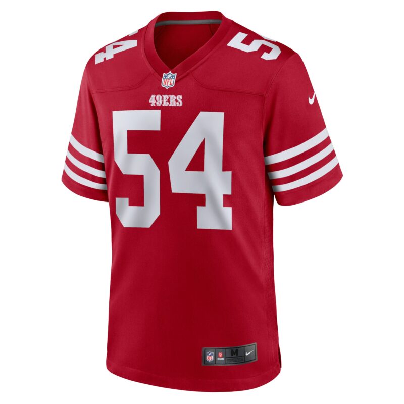 Fred Warner San Francisco 49ers Player Game Jersey - Scarlet - Image 2