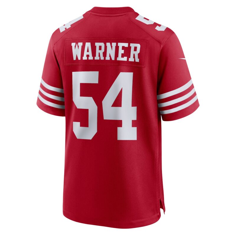 Fred Warner San Francisco 49ers Player Game Jersey - Scarlet - Image 3