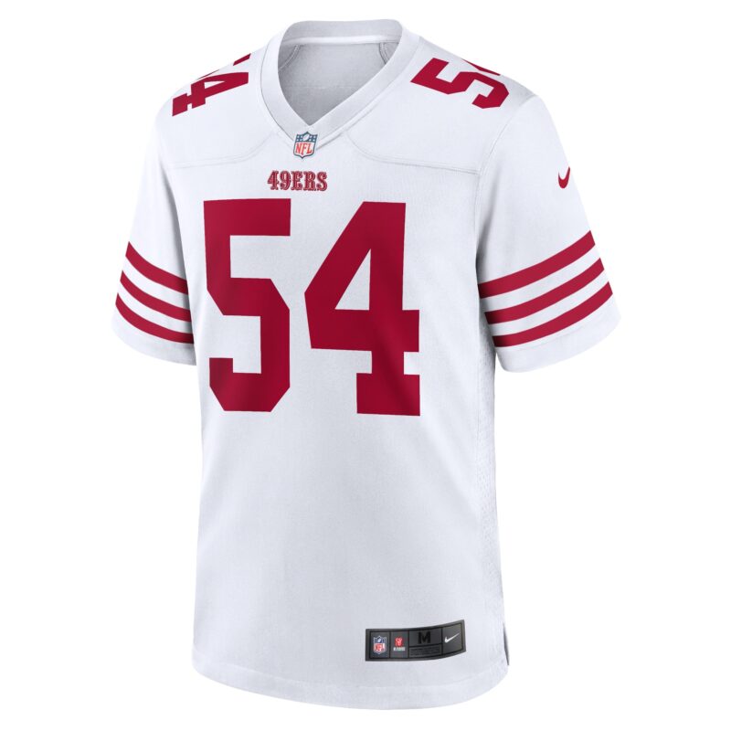 Fred Warner San Francisco 49ers Player Game Jersey - White - Image 2