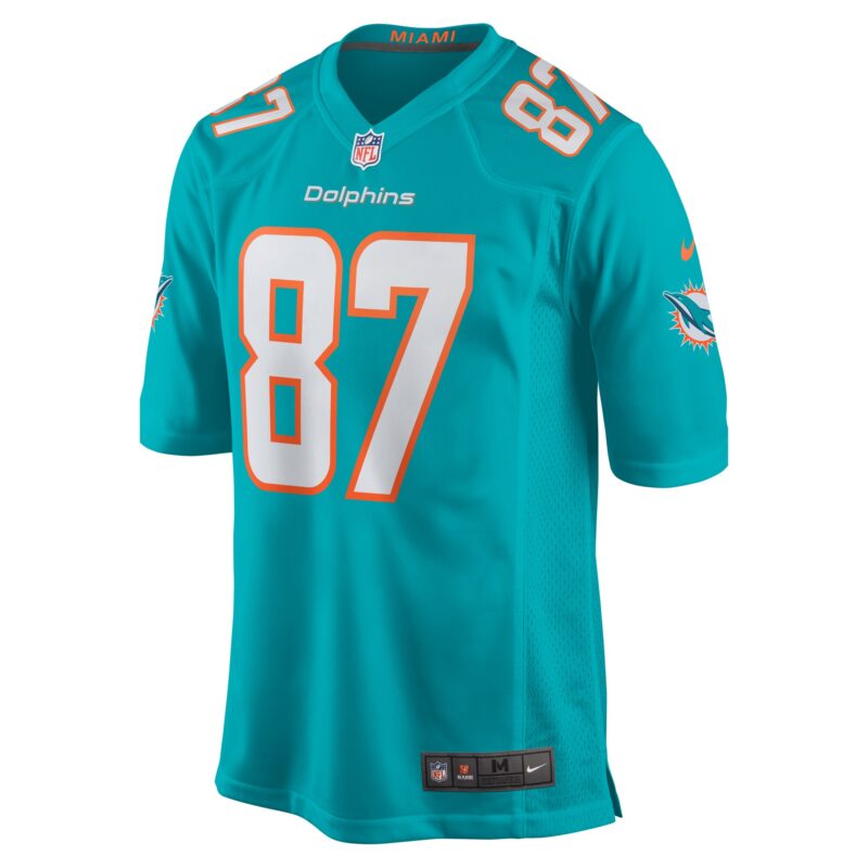 Freddie Swain Miami Dolphins Game Jersey - Aqua - Image 2