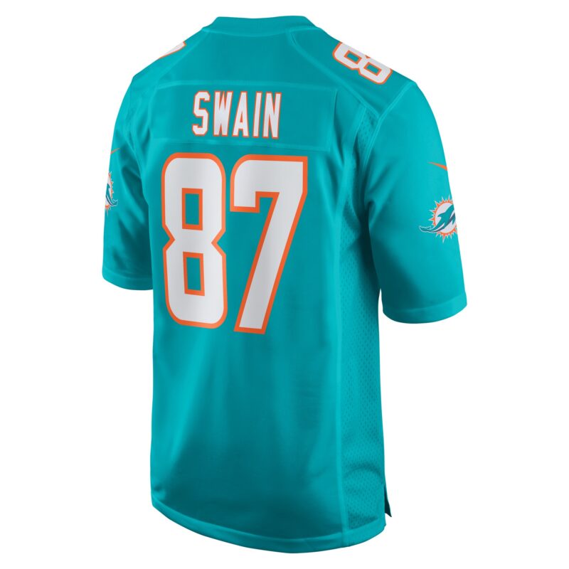 Freddie Swain Miami Dolphins Game Jersey - Aqua - Image 3