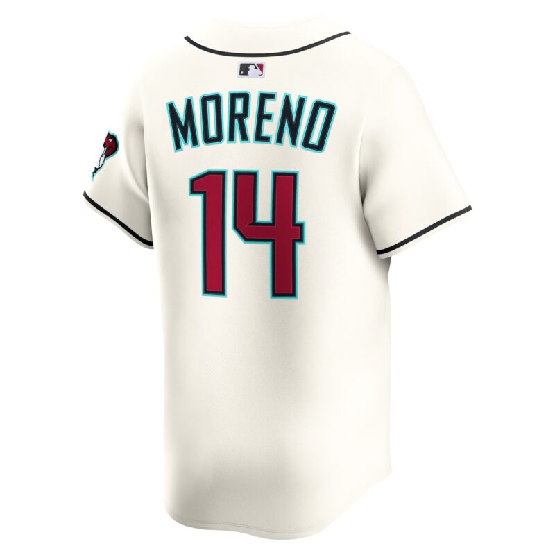 Gabriel Moreno Arizona Diamondbacks Alternate Limited Player Jersey - Cream - Image 3