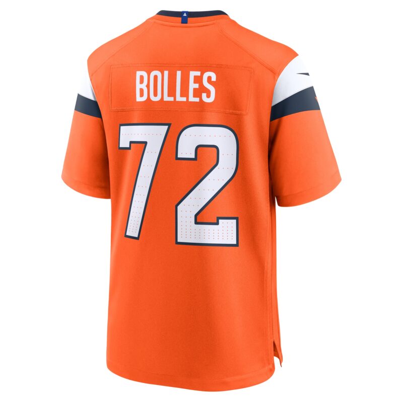 Garett Bolles Denver Broncos Team Game Jersey - Orange - Image 3