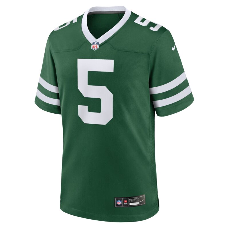Garrett Wilson New York Jets Game Jersey - Legacy Green - Image 2