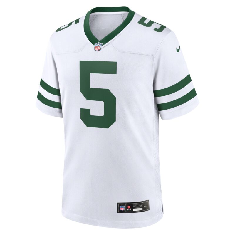 Garrett Wilson New York Jets Game Jersey - Legacy White - Image 2