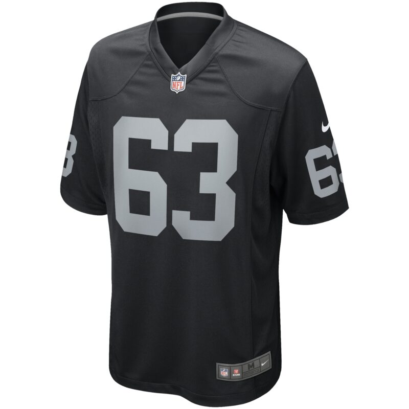 Gene Upshaw Las Vegas Raiders Game Retired Player Jersey - Black - Image 2