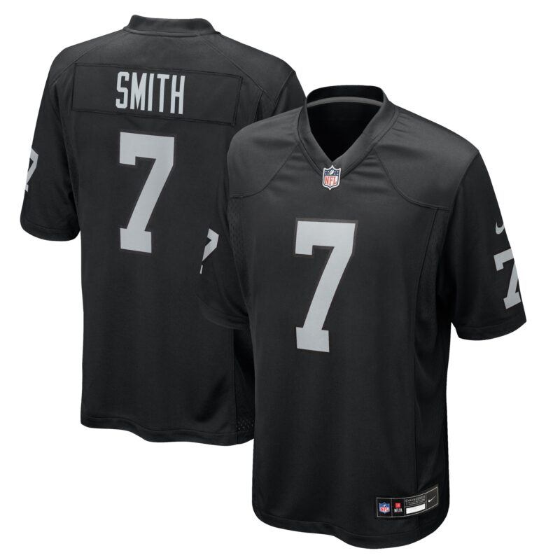 Geno Smith Las Vegas Raiders Game Player Jersey - Black