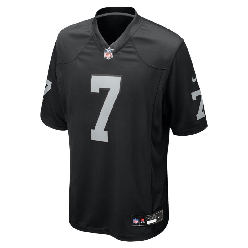 Geno Smith Las Vegas Raiders Game Player Jersey - Black - Image 2