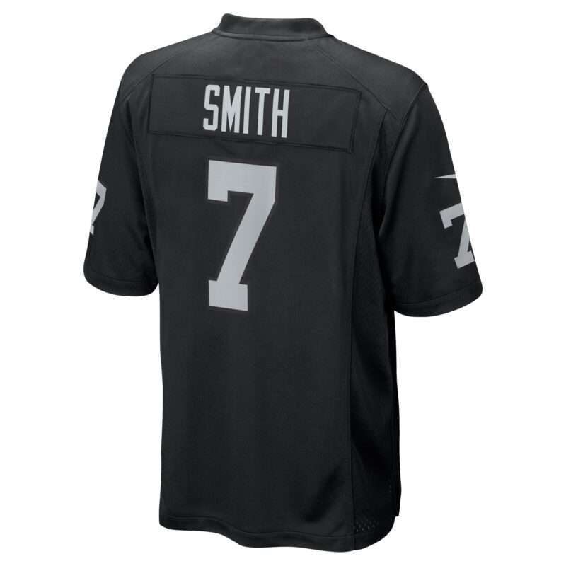 Geno Smith Las Vegas Raiders Game Player Jersey - Black - Image 3