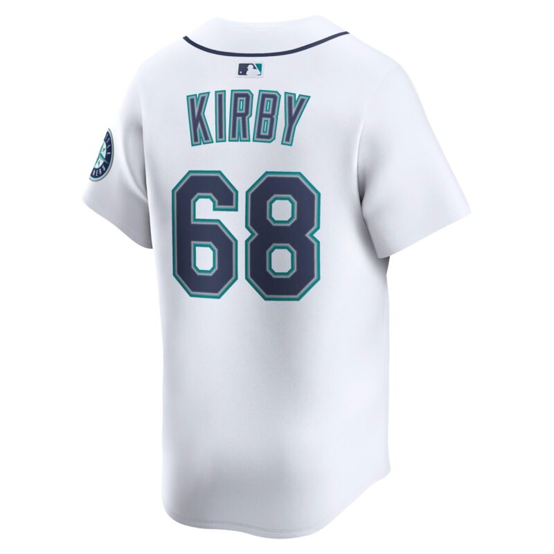 George Kirby Seattle Mariners Alternate Limited Player Jersey - White - Image 3