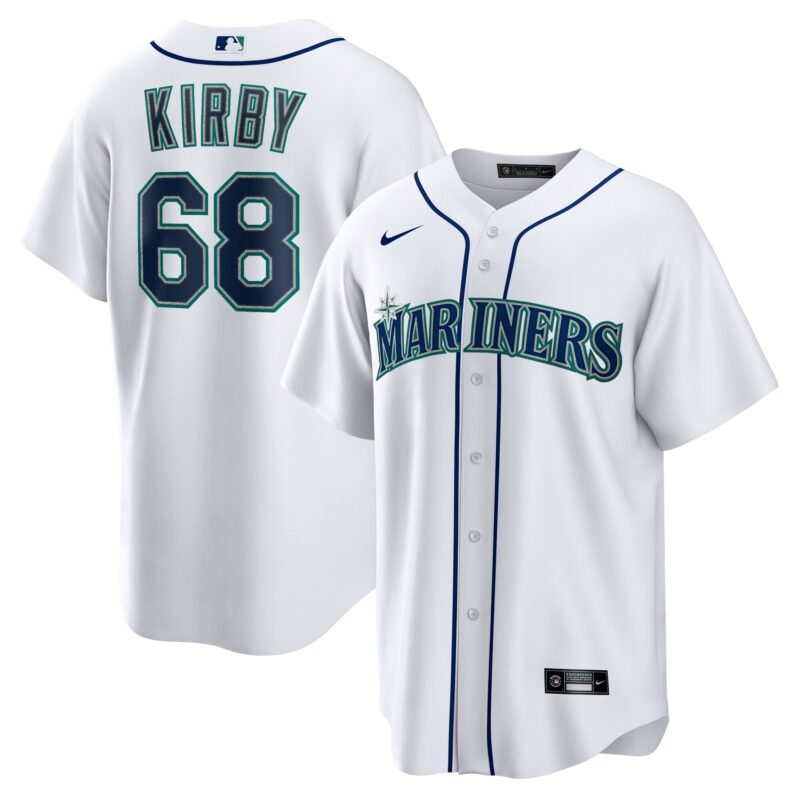 George Kirby Seattle Mariners Home Jersey - White