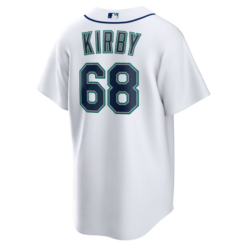 George Kirby Seattle Mariners Home Jersey - White - Image 3