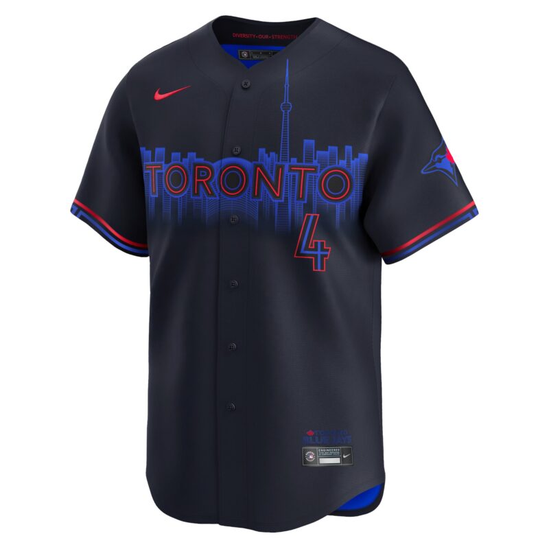 George Springer Toronto Blue Jays 2024 City Connect Limited Player Jersey - Black - Image 2