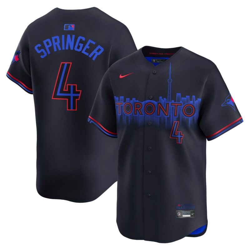 George Springer Toronto Blue Jays City Connect Limited Jersey - Blue