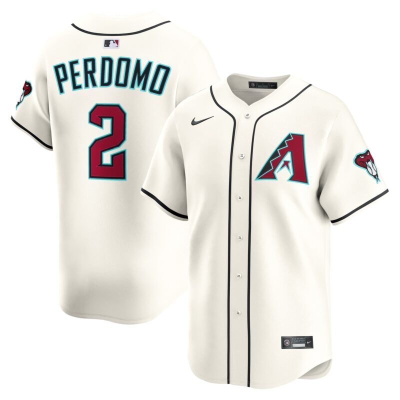 Geraldo Perdomo Arizona Diamondbacks Alternate Limited Player Jersey - Cream