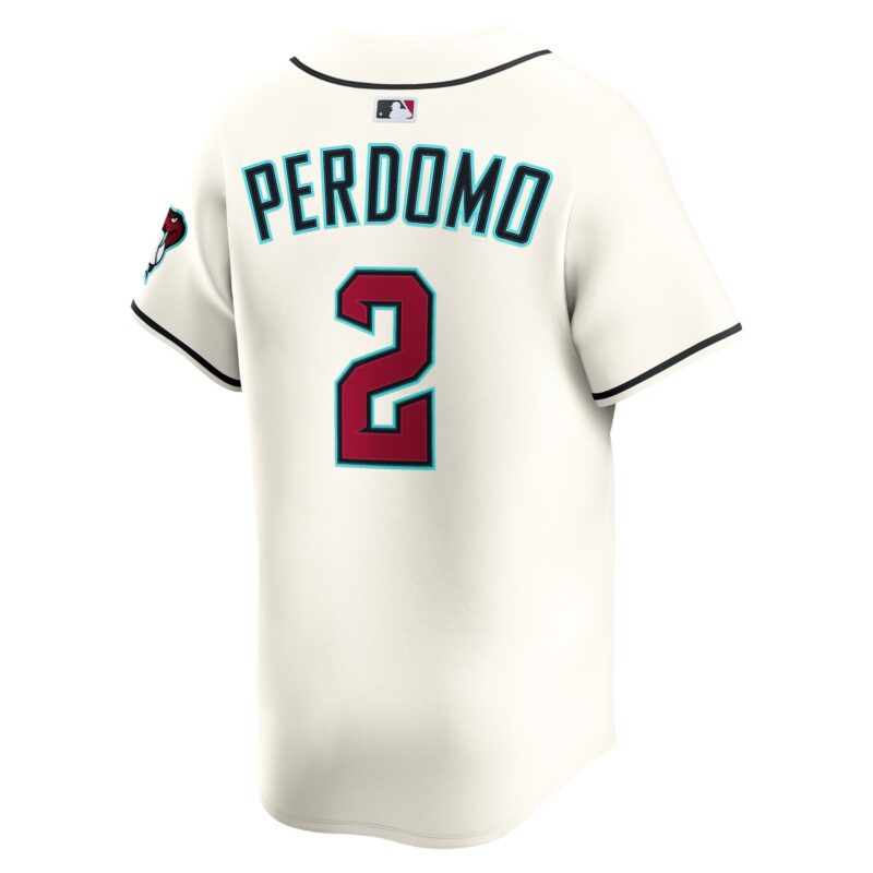 Geraldo Perdomo Arizona Diamondbacks Alternate Limited Player Jersey - Cream - Image 3