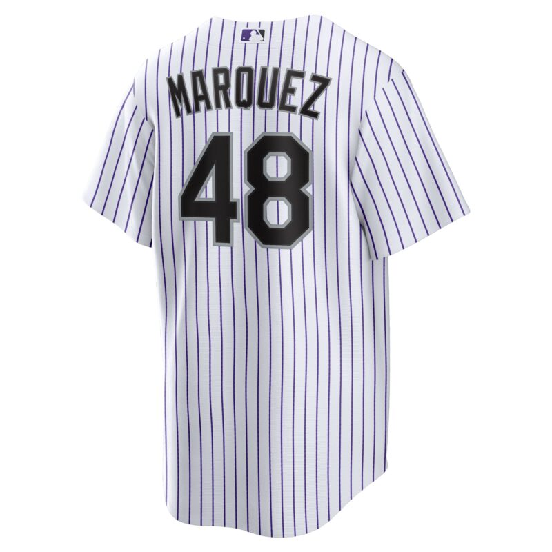 German Marquez Colorado Rockies Home Jersey - White - Image 3