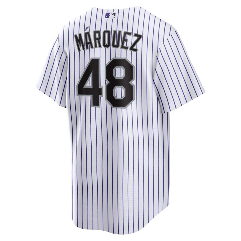 Germán Márquez Colorado Rockies Home Player Jersey - White - Image 3