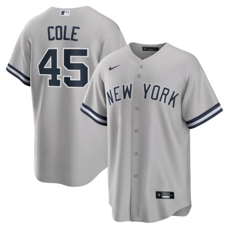 Gerrit Cole New York Yankees Road Player Name Jersey - Gray