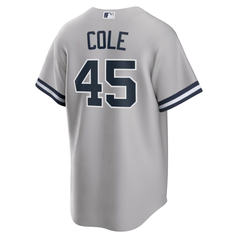 Gerrit Cole New York Yankees Road Player Name Jersey - Gray - Image 3