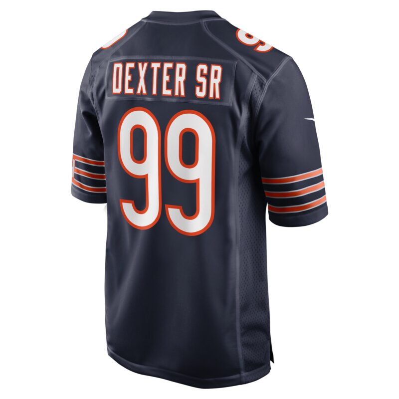 Gervon Dexter Sr. Chicago Bears Game Jersey - Navy - Image 3