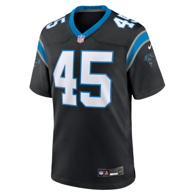 Giovanni Ricci Carolina Panthers Team Game Jersey - Black - Image 2