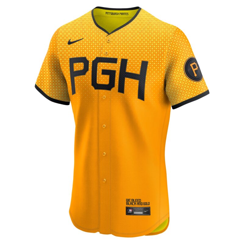 Pittsburgh Pirates City Connect Elite Jersey - Gold - Image 2