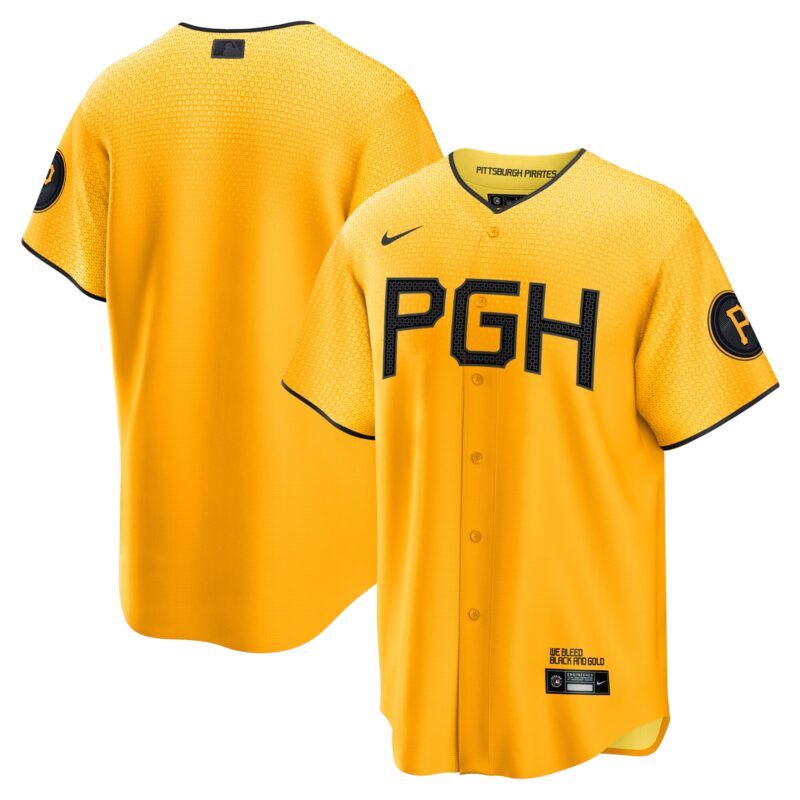 Pittsburgh Pirates City Connect Jersey - Gold