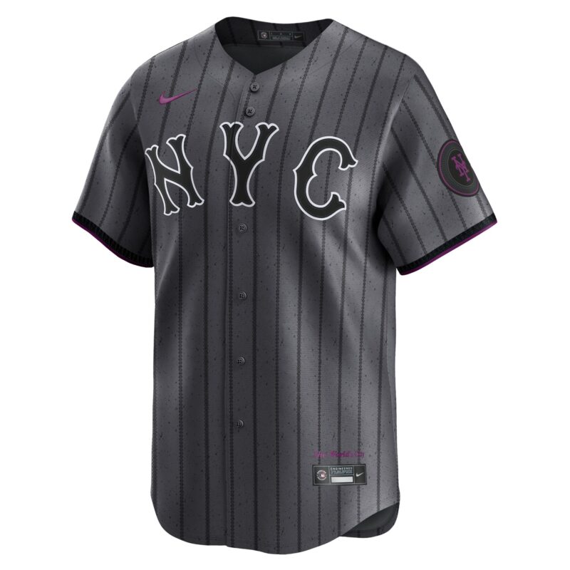 New York Mets 2024 City Connect Limited Jersey - Graphite - Image 2