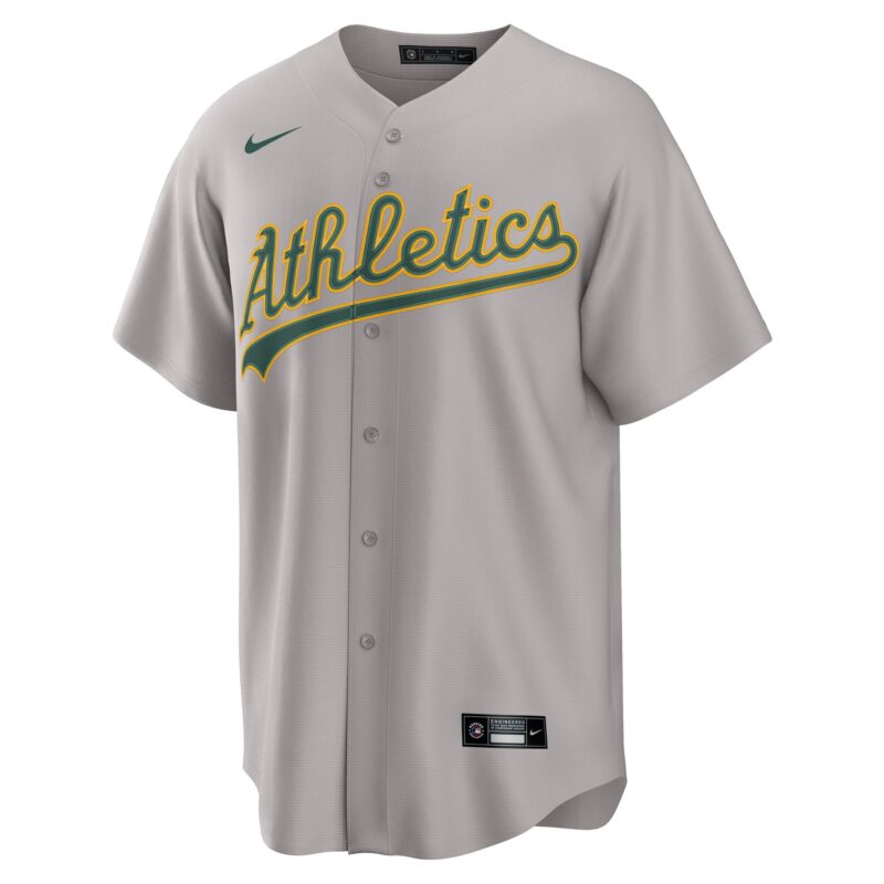 Athletics Away Custom 2.0 Jersey - Gray - Image 2