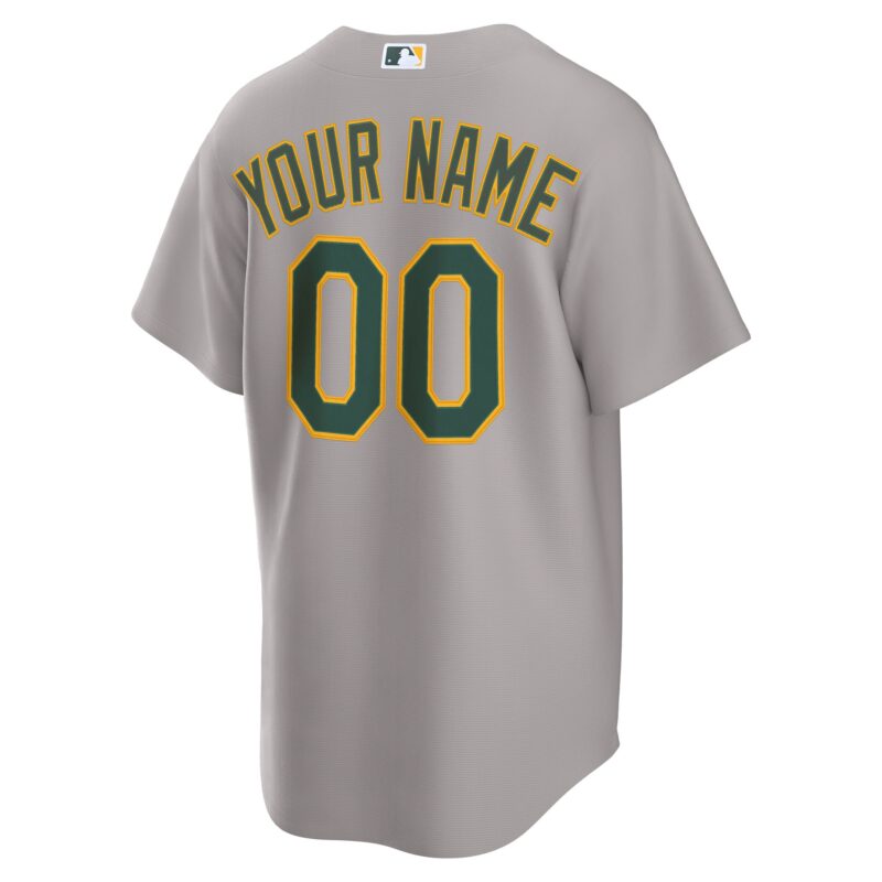 Athletics Away Custom 2.0 Jersey - Gray - Image 3