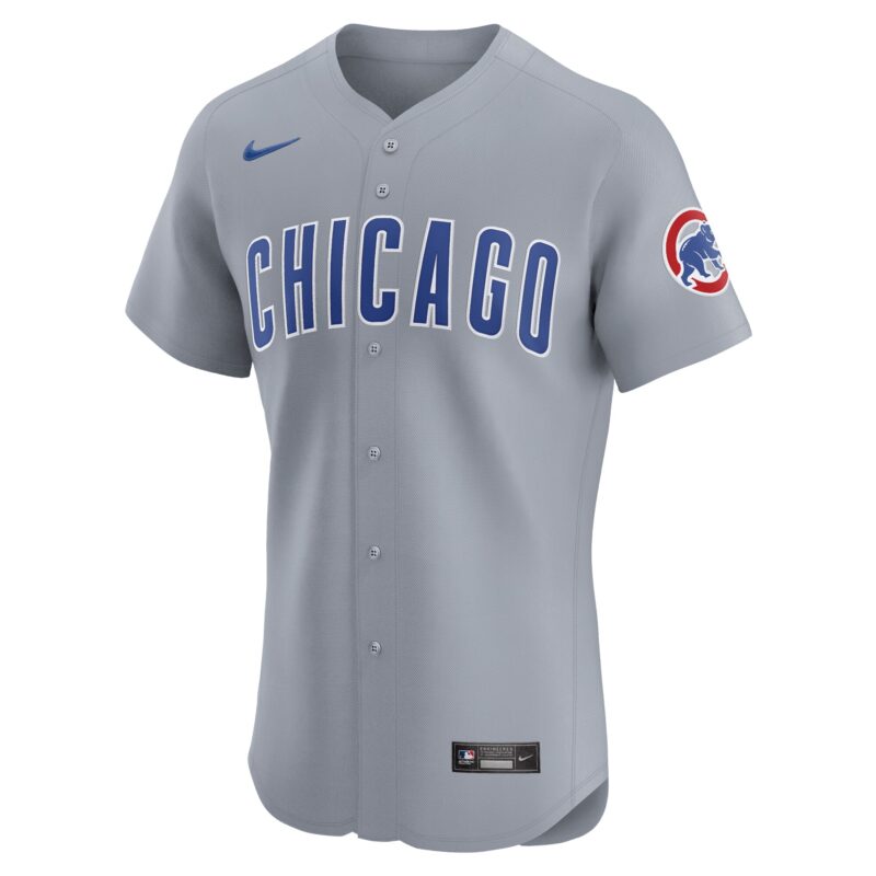 Chicago Cubs Road 2024 Jackie Robinson Day Elite Jersey - Gray - Image 2