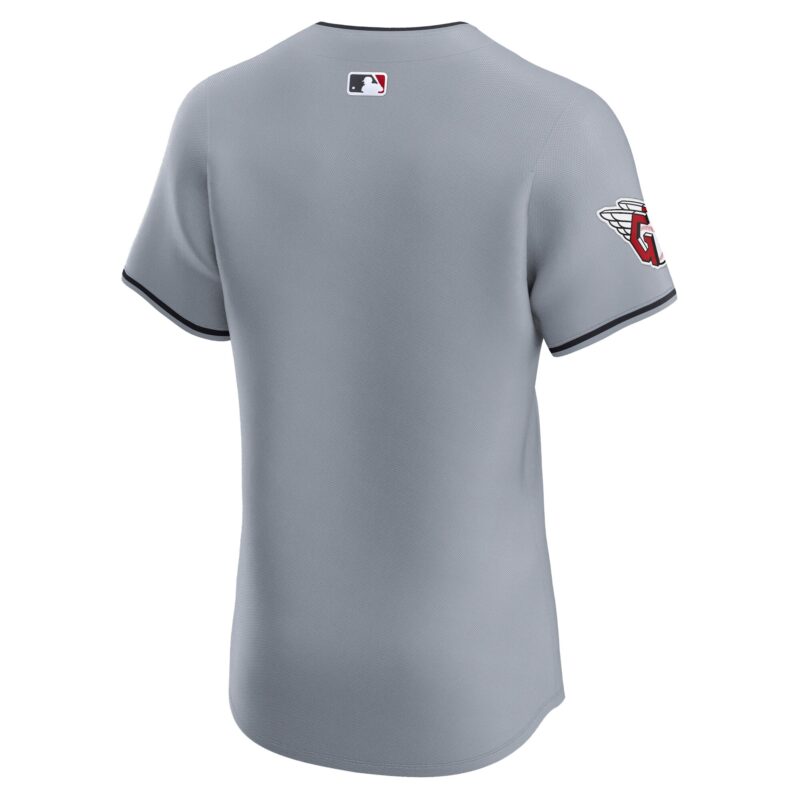 Cleveland Guardians Alternate Vapor Premier Elite Patch Jersey - Gray - Image 3